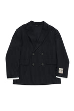 Girls Black Stripes Blazers 1