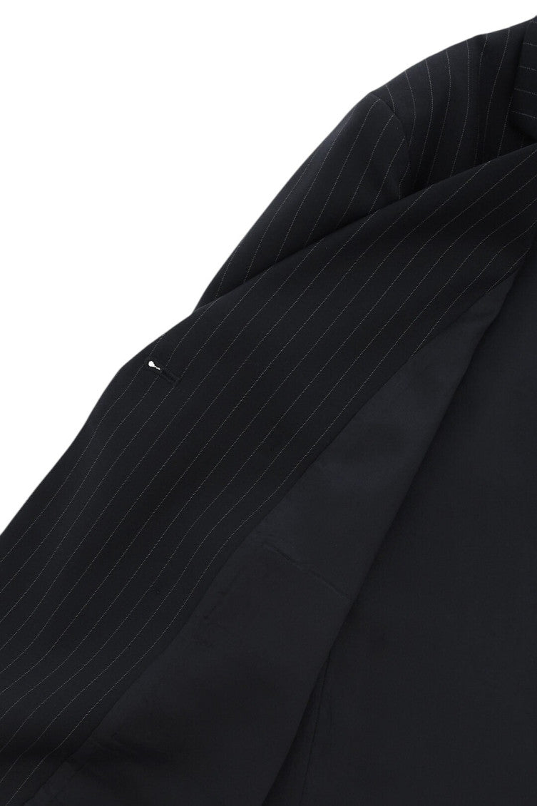 Girls Black Stripes Blazers 4