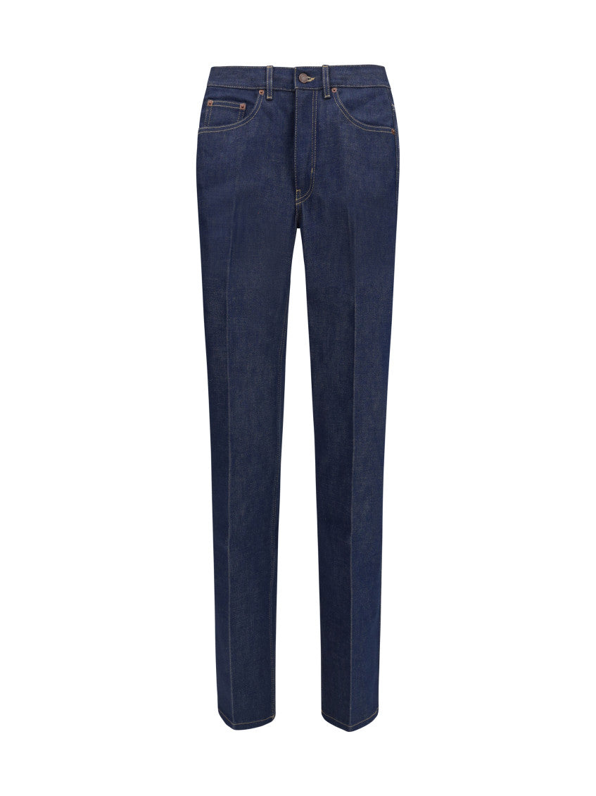 Blue Slim Mid Rise Jeans 1