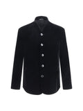 Black V-Neck Blazer 1