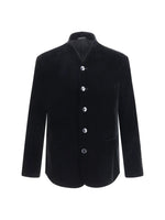 Black V-Neck Blazer 1