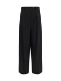Black Relaxed Pleated Pants 1