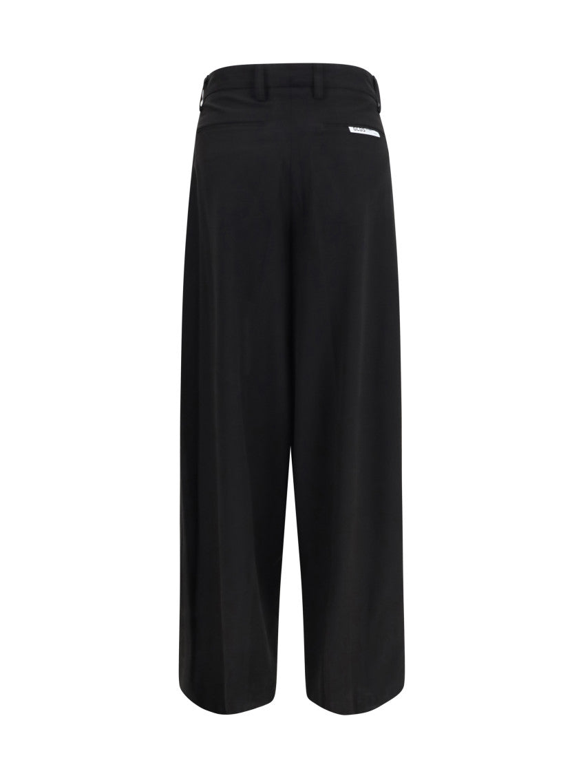 Black Relaxed Pleated Pants 2