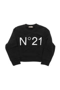 Girls Black Logo Sweatshirt 1