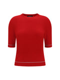 Red Crew Neck Sweater 1