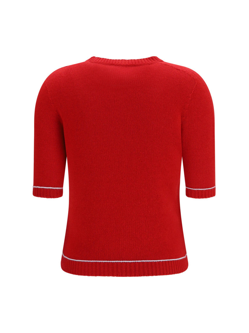 Red Crew Neck Sweater 2
