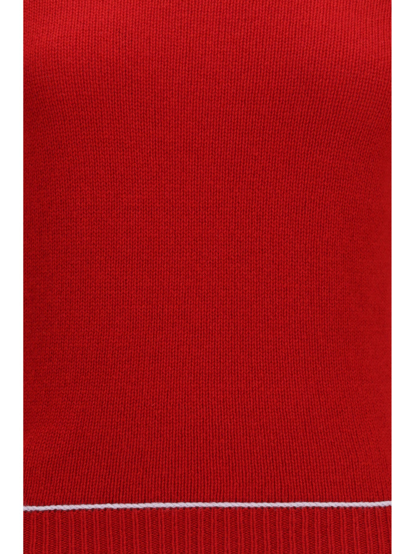 Red Crew Neck Sweater 3
