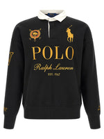 Black Embroidery Logo Sweatshirt 1