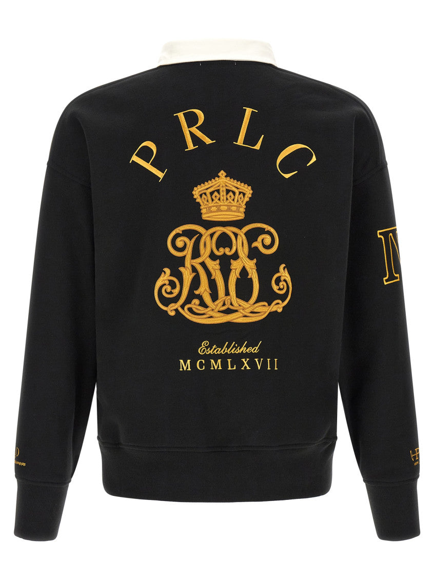 Black Embroidery Logo Sweatshirt 2