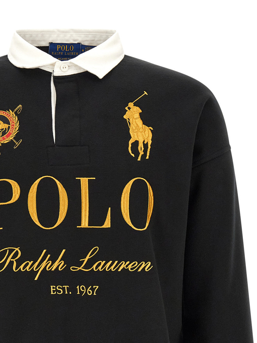 Black Embroidery Logo Sweatshirt 3