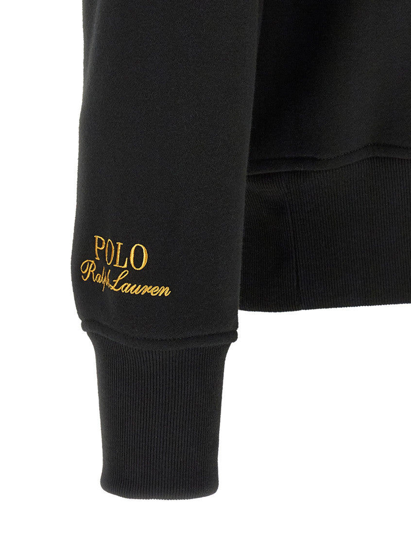 Black Embroidery Logo Sweatshirt 4