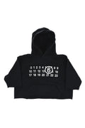 Girls Black Graphic Hoodie 1