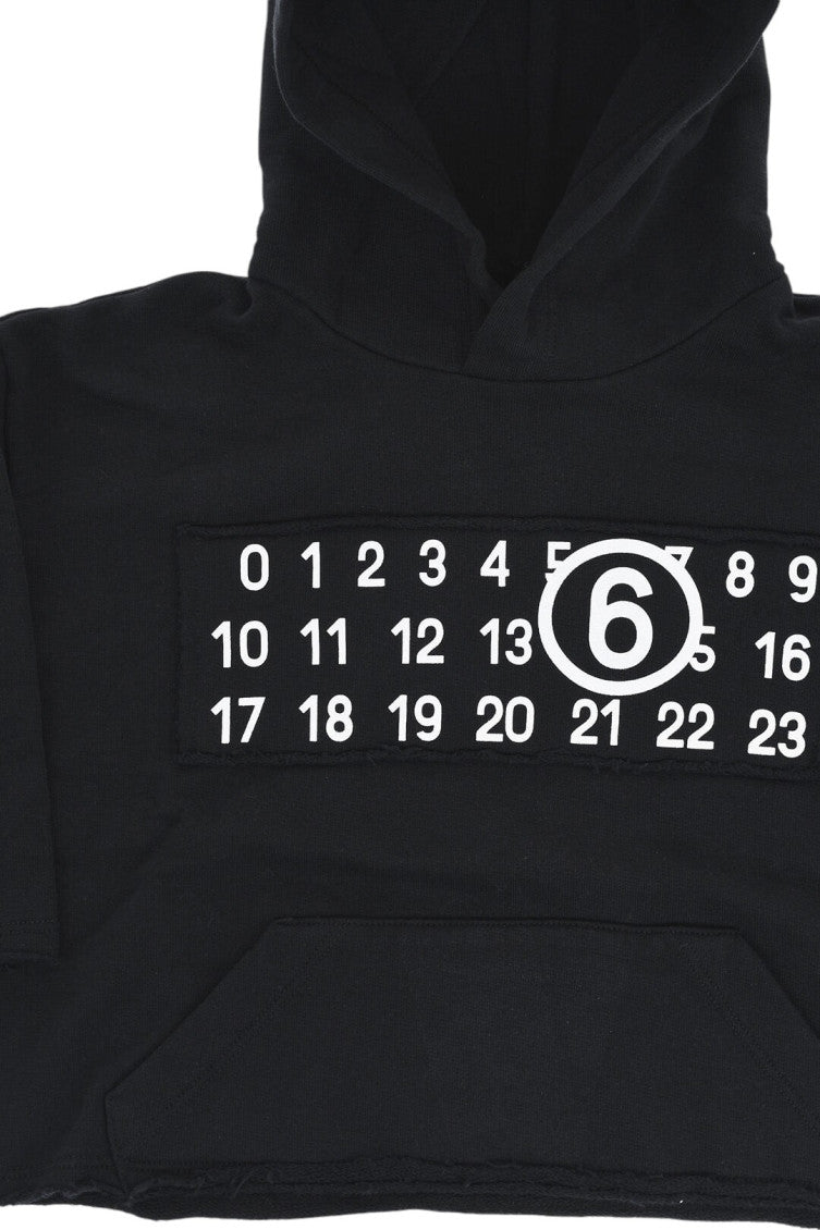 Girls Black Graphic Hoodie 3