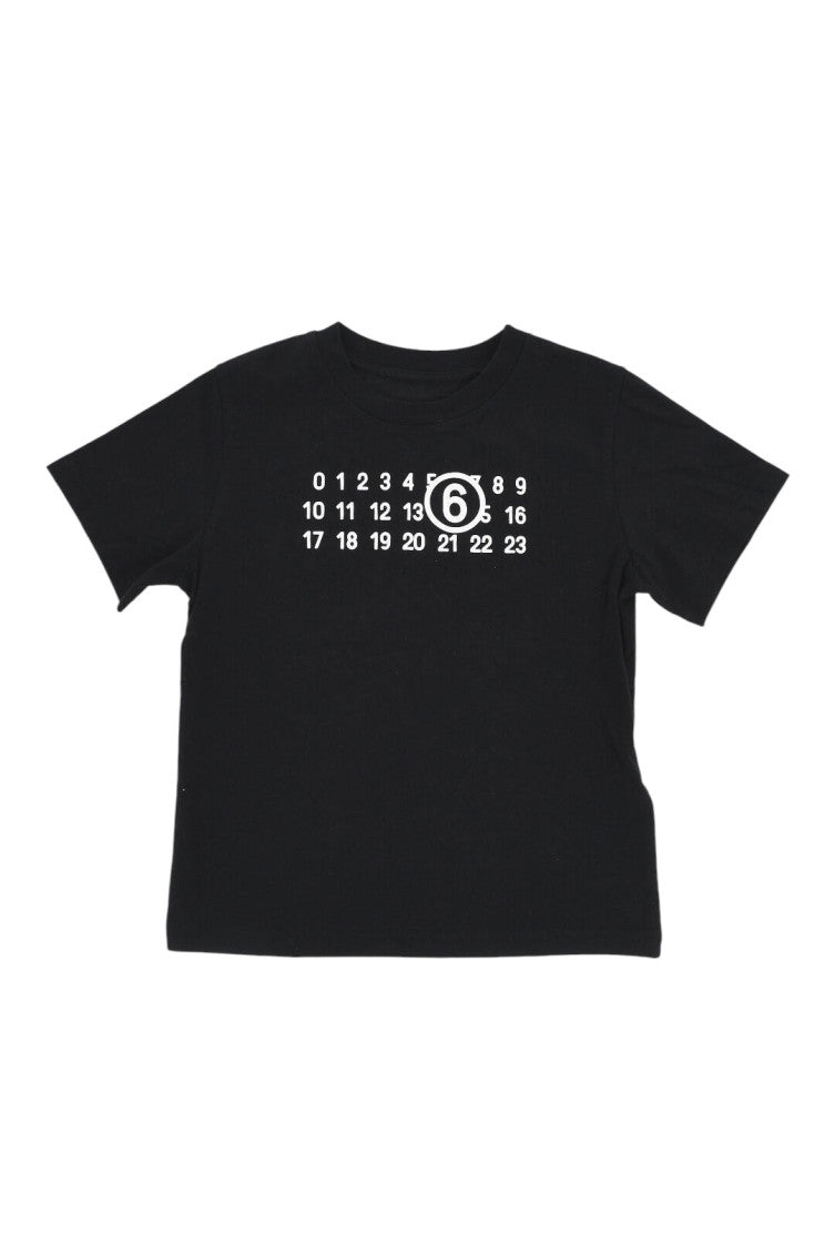 Girls Black Graphic T-Shirt 1