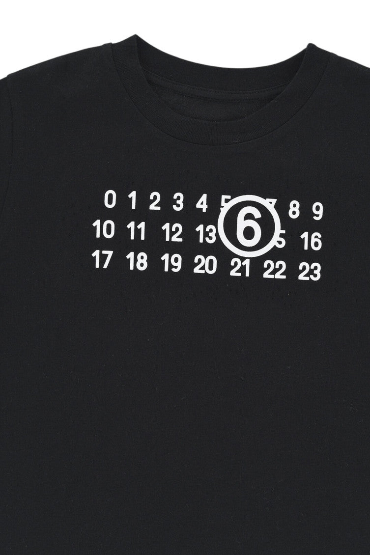 Girls Black Graphic T-Shirt 3