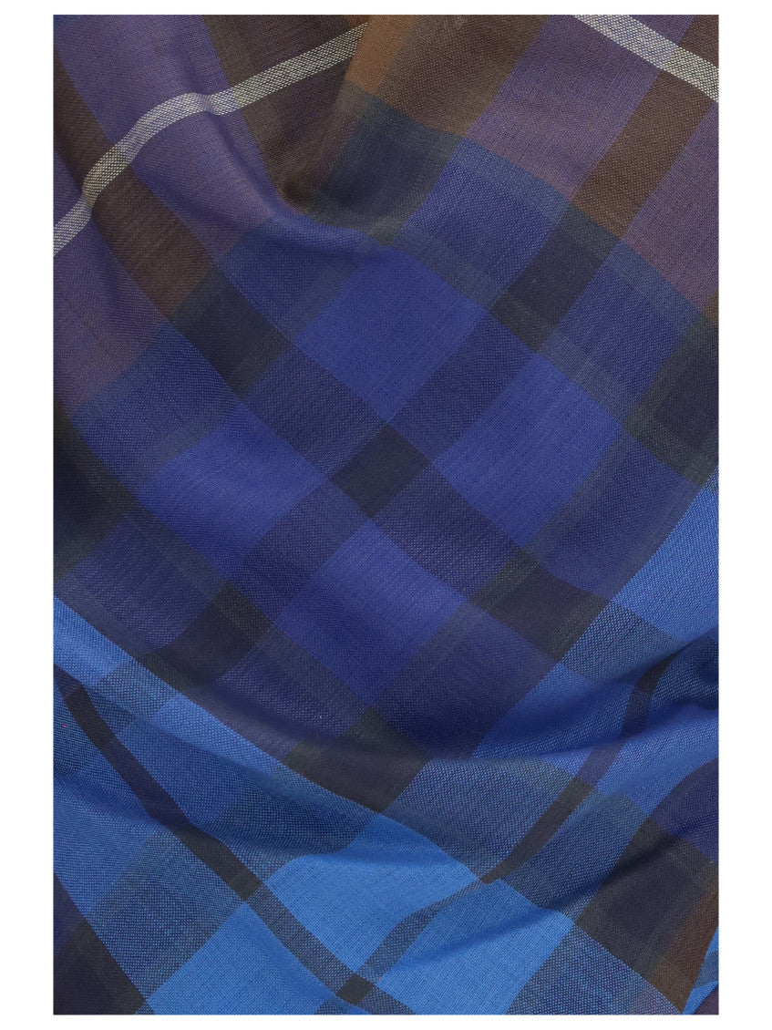 Blue Checks Sweet Heart Neck Top 3