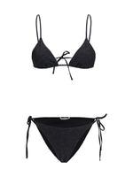 Black Embroidered Swimwear 1
