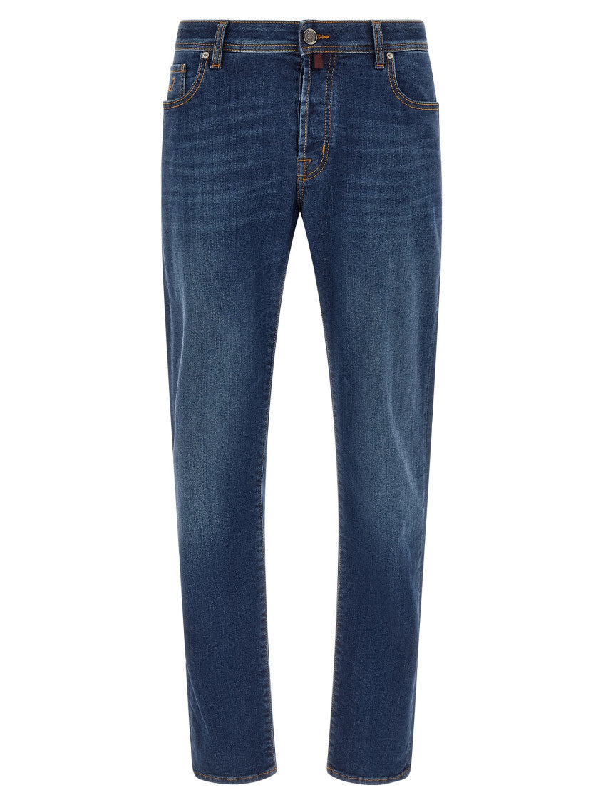 Blue Mid Rise Jeans 1