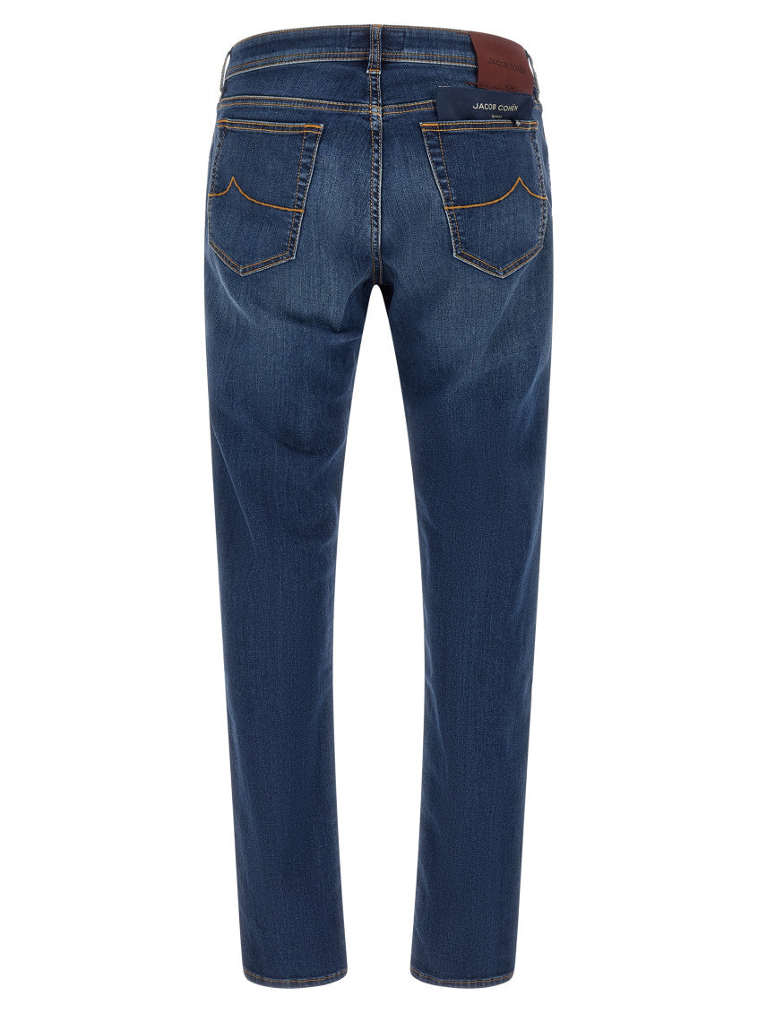 Blue Mid Rise Jeans 2