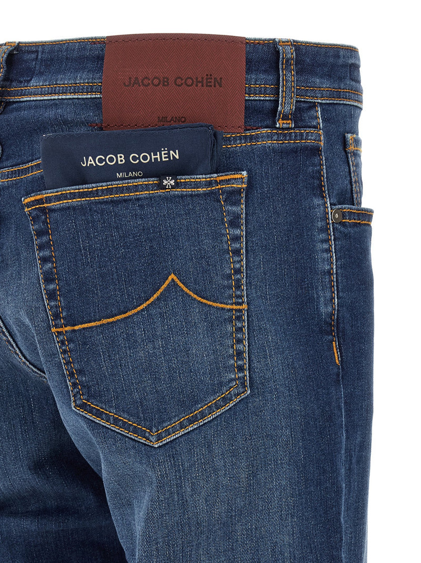 Blue Mid Rise Jeans 4