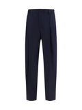 Dark Blue Flannel Pants 1