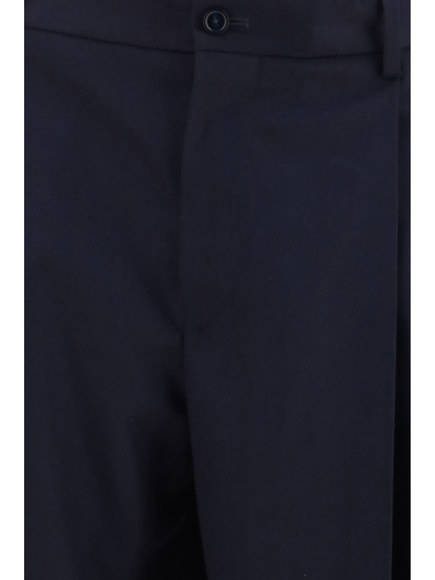 Dark Blue Flannel Pants 3