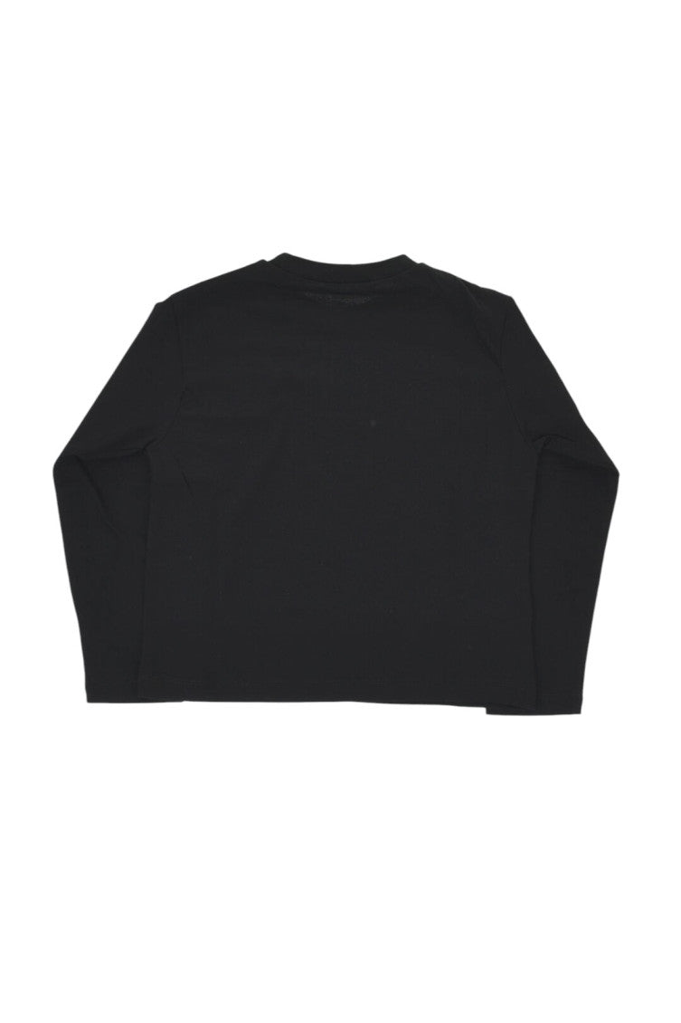 Girls Black Graphic T-Shirt 2