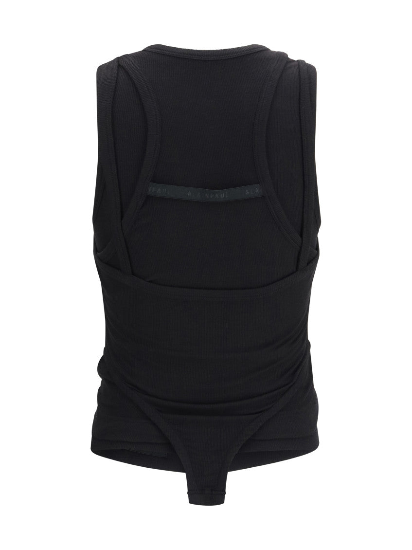 Black Solid Round Neck Top 2