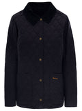 Blue Quilted Shirt Collar Jacket 1