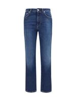 Blue Straight High Rise Jeans 1