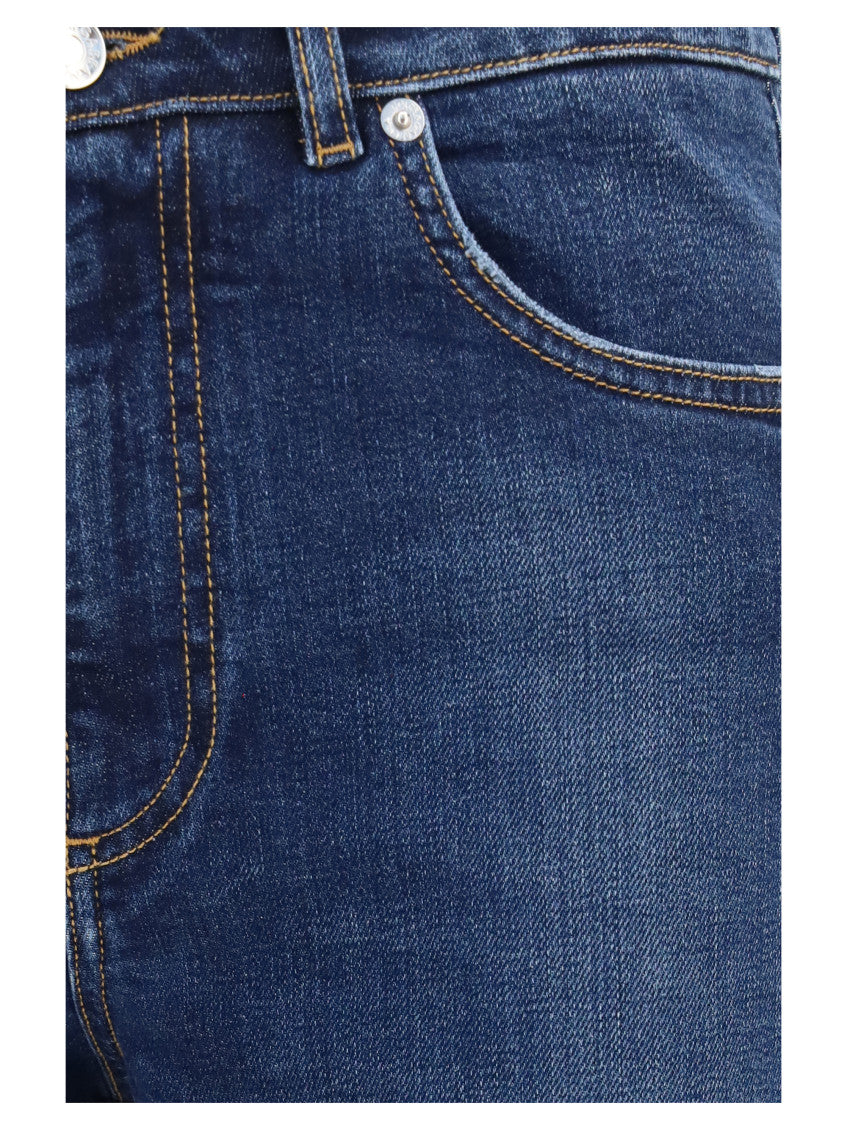 Blue Straight High Rise Jeans 3