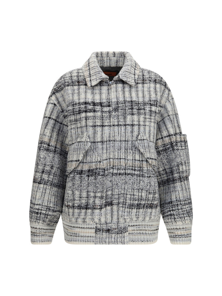 Multicolor Checks Shirt Collar Jacket 1