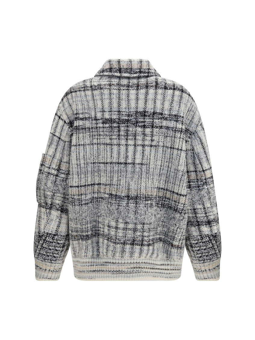 Multicolor Checks Shirt Collar Jacket 2