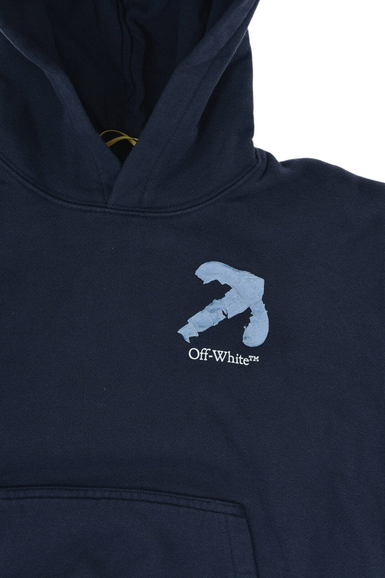 Boys Navy Blue Logo Hoodie 3