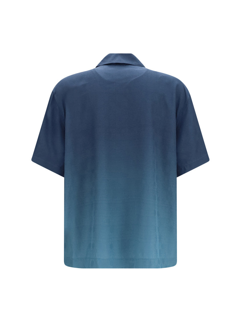 Blue Relaxed Solid Shirt 2