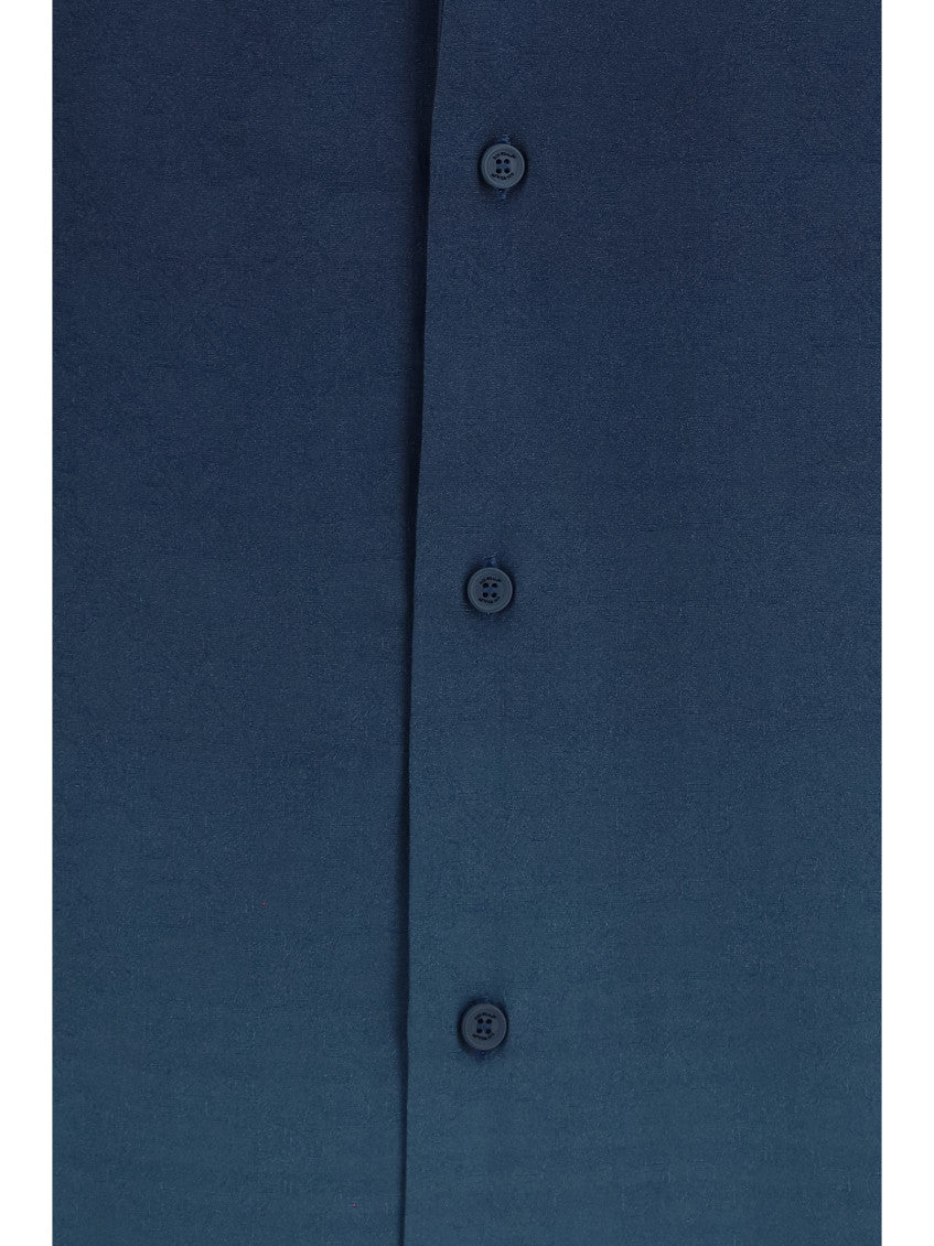 Blue Relaxed Solid Shirt 3