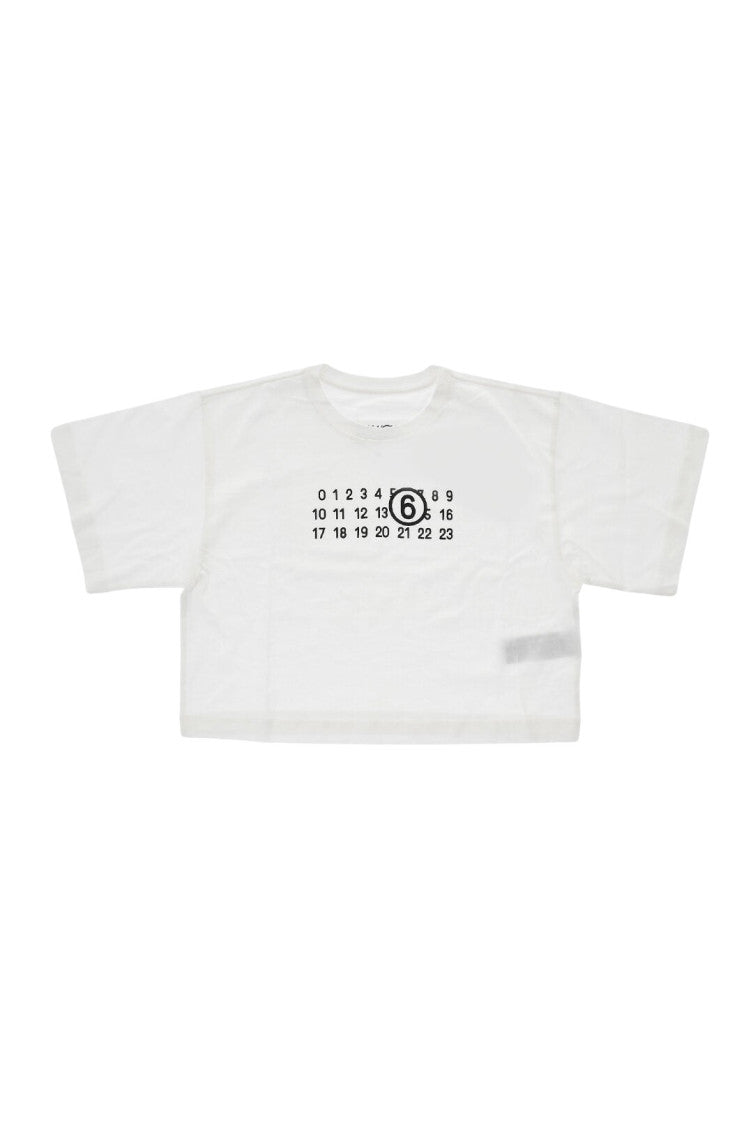 Girls White Logo T-Shirt 1