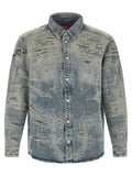 Blue Regular Distressed Shirt 1