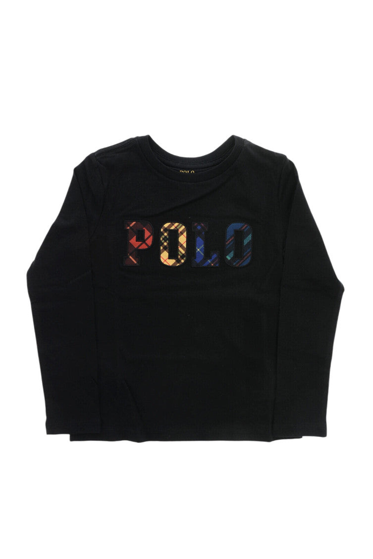 Girls Black Logo T-Shirt 1