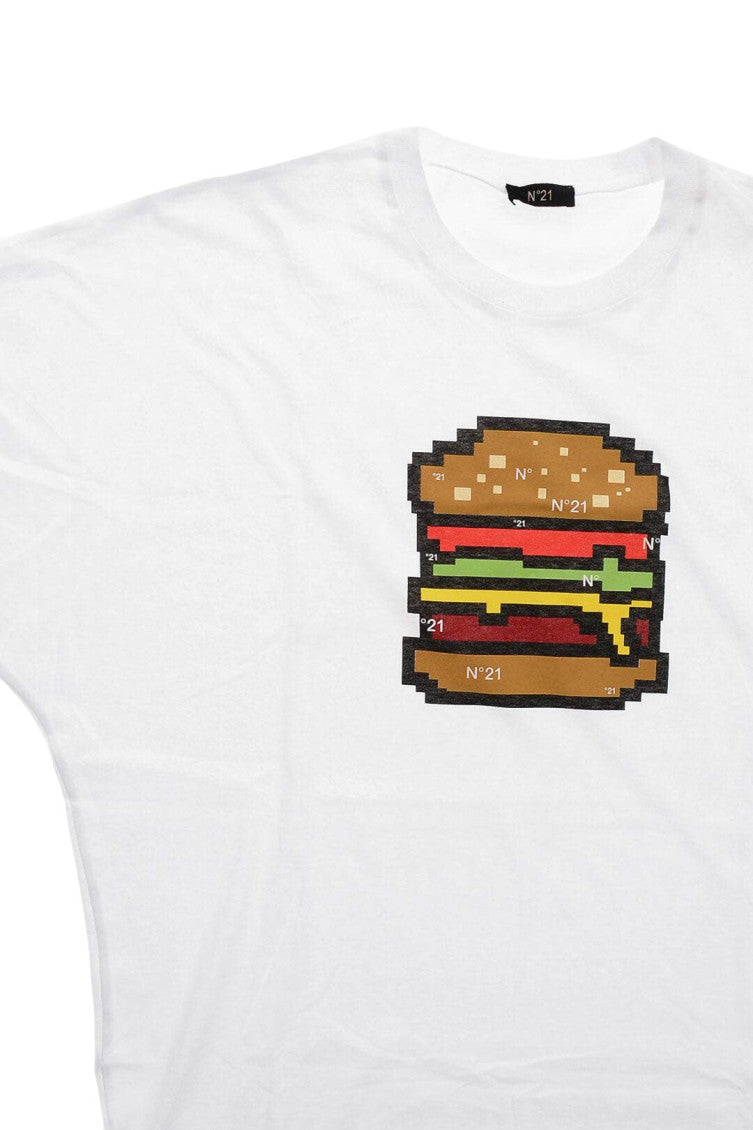 Boys White Graphic T-Shirt 3