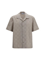Beige Regular Jacquard Shirt 1