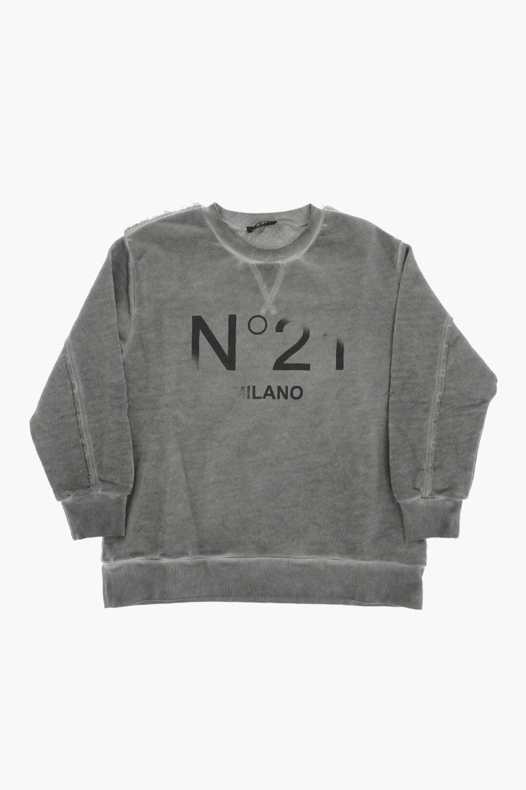 Boys Grey Logo Sweatshirts 1