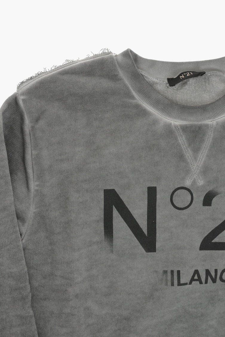 Boys Grey Logo Sweatshirts 3