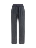 Dark Grey Drawstring Trousers 1