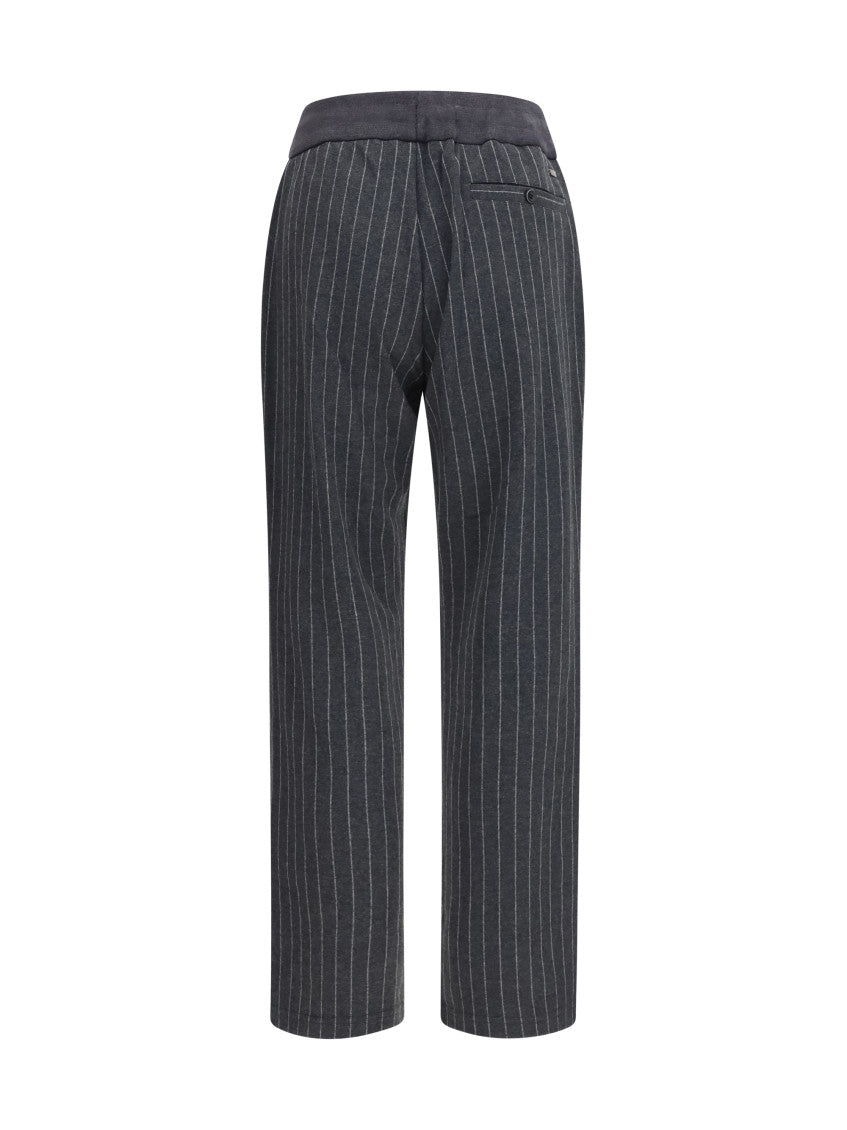 Dark Grey Drawstring Trousers 2