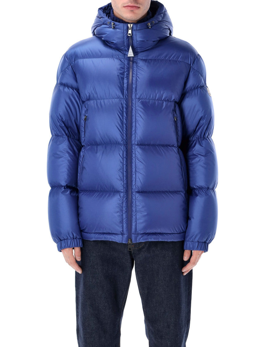 Blue Quilted Hood Jacket 1