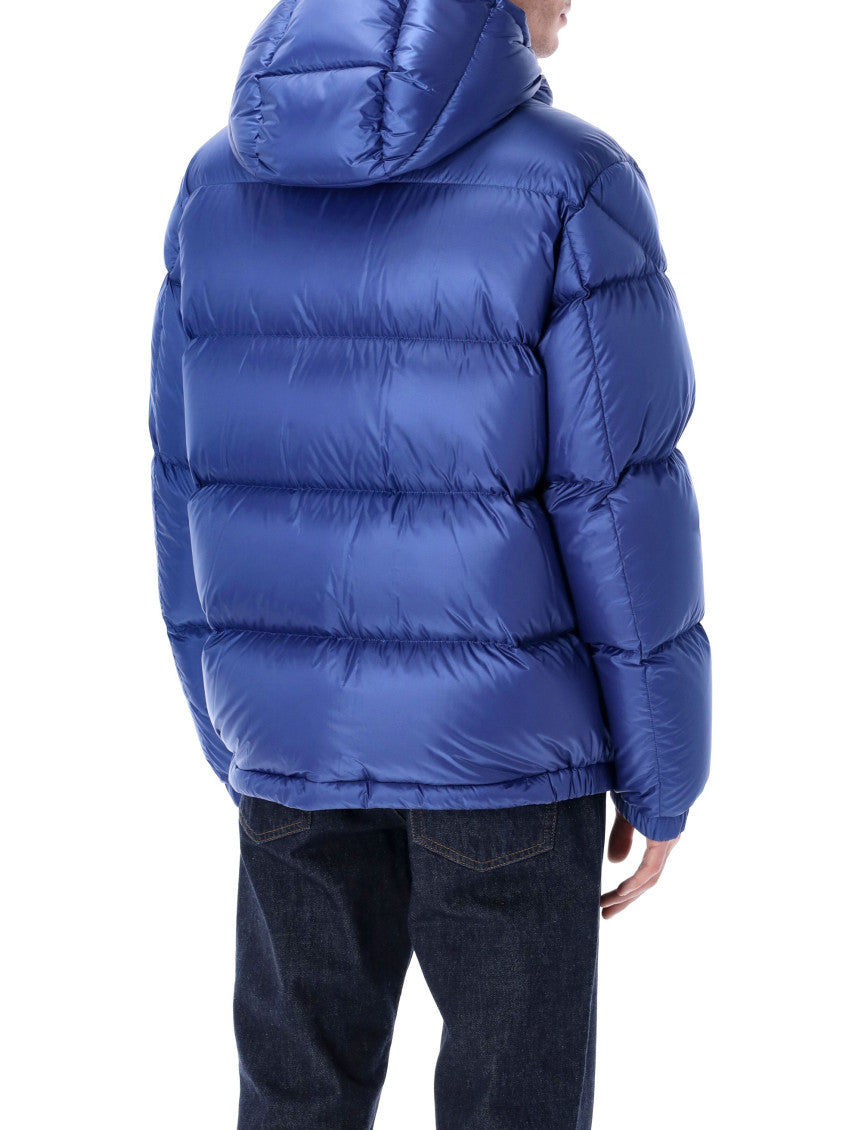 Blue Quilted Hood Jacket 2