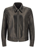 Black Shirt Collar Jacket 1