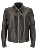 Black Shirt Collar Jacket 1