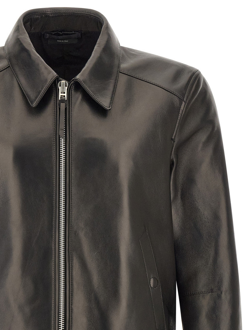 Black Shirt Collar Jacket 3
